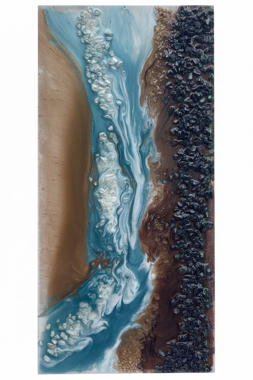 "Coastal Currents" An Energizing Journey Through Nature's Healing Elements original Energy Art