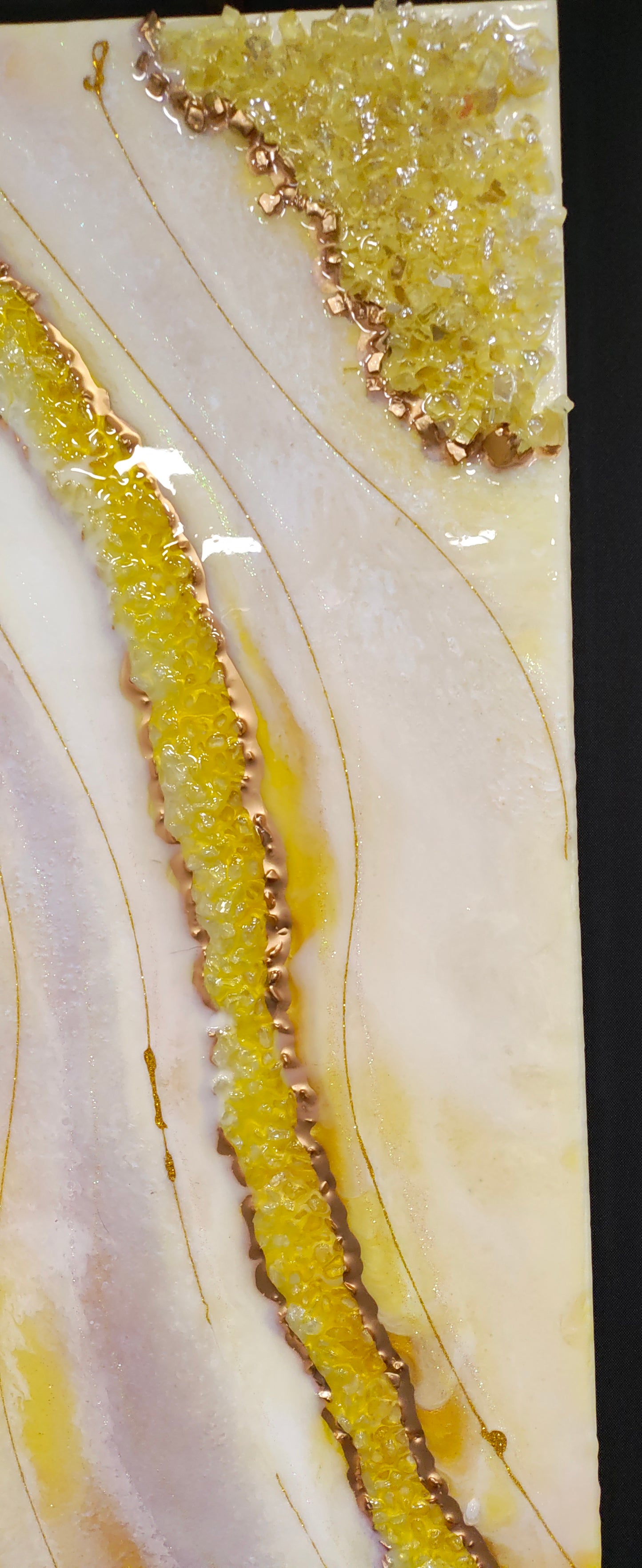 "Pure Light: A Citrine and Quartz Healing Creation" Healing Energy Art: Quartz, Citrine 10x30