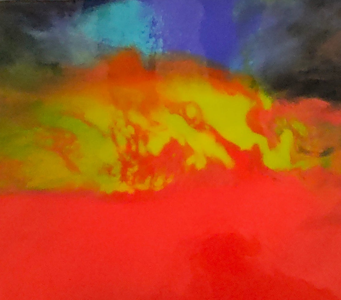 "Chakra Sunrise Awakening" - Original Healing Art on 18x24 Canvas