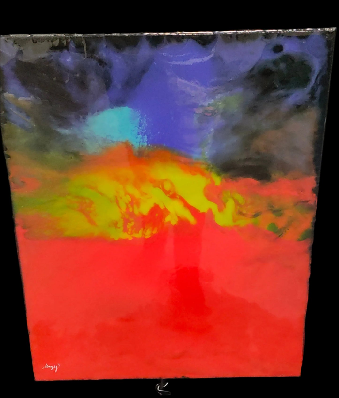 "Chakra Sunrise Awakening" - Original Healing Art on 18x24 Canvas