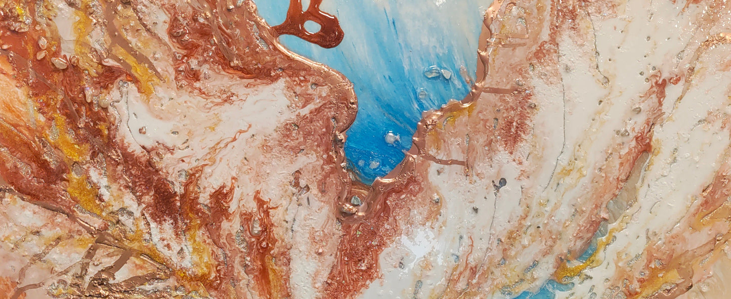 "Angel of Healing Light" Energy Art by Mazy 12x24 canvas