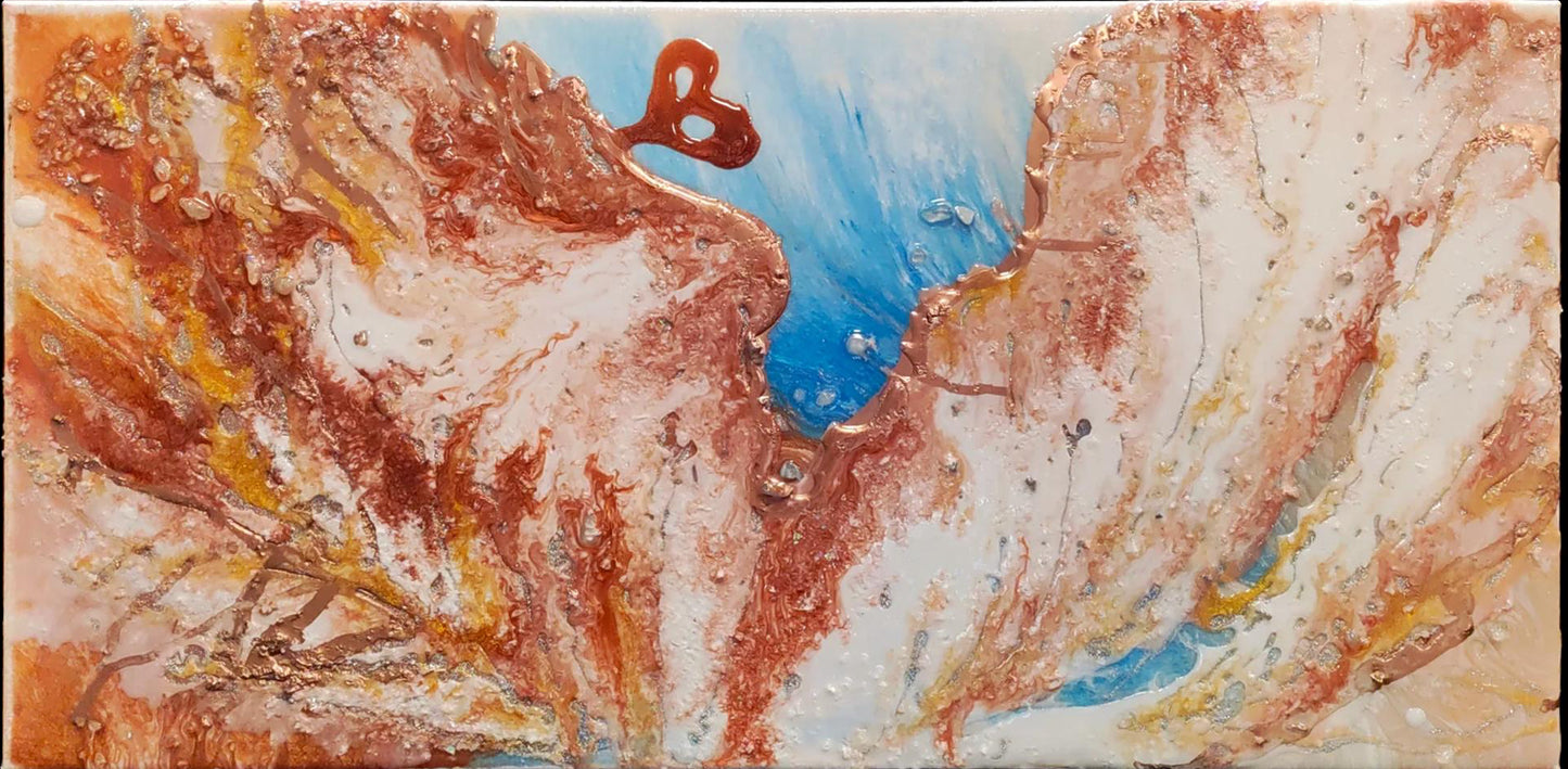"Angel of Healing Light" Energy Art by Mazy 12x24 canvas