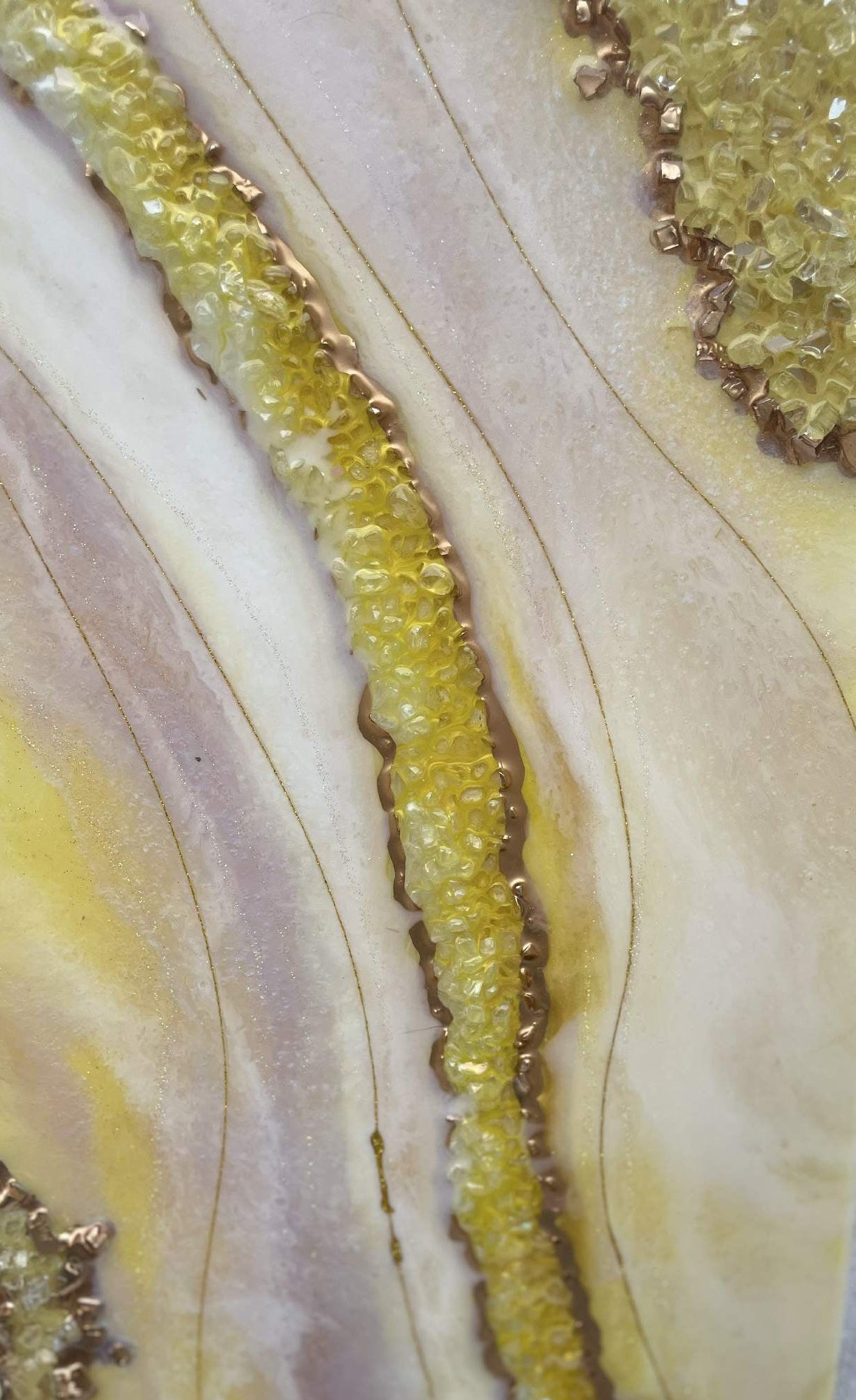 "Pure Light: A Citrine and Quartz Healing Creation" Healing Energy Art: Quartz, Citrine 10x30
