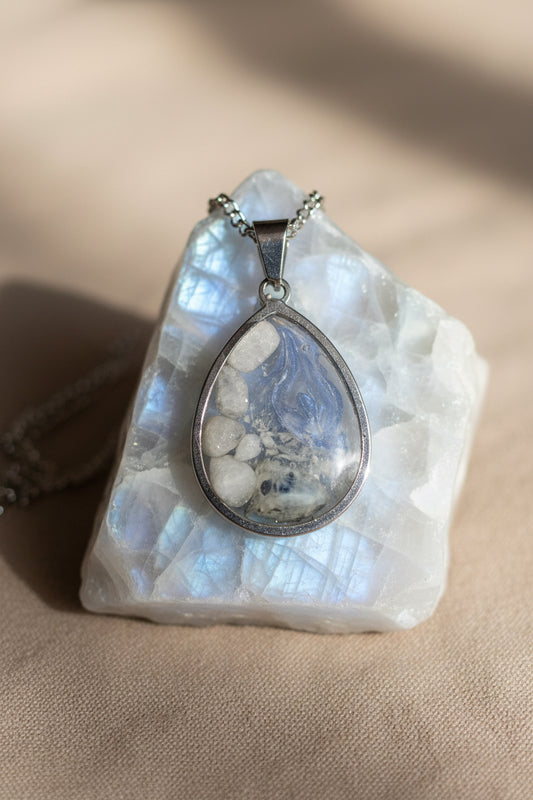 Celestial Guardian
One-of-a-Kind Moonstone Energy Pendant
Handcrafted by Energy Art by Mazy