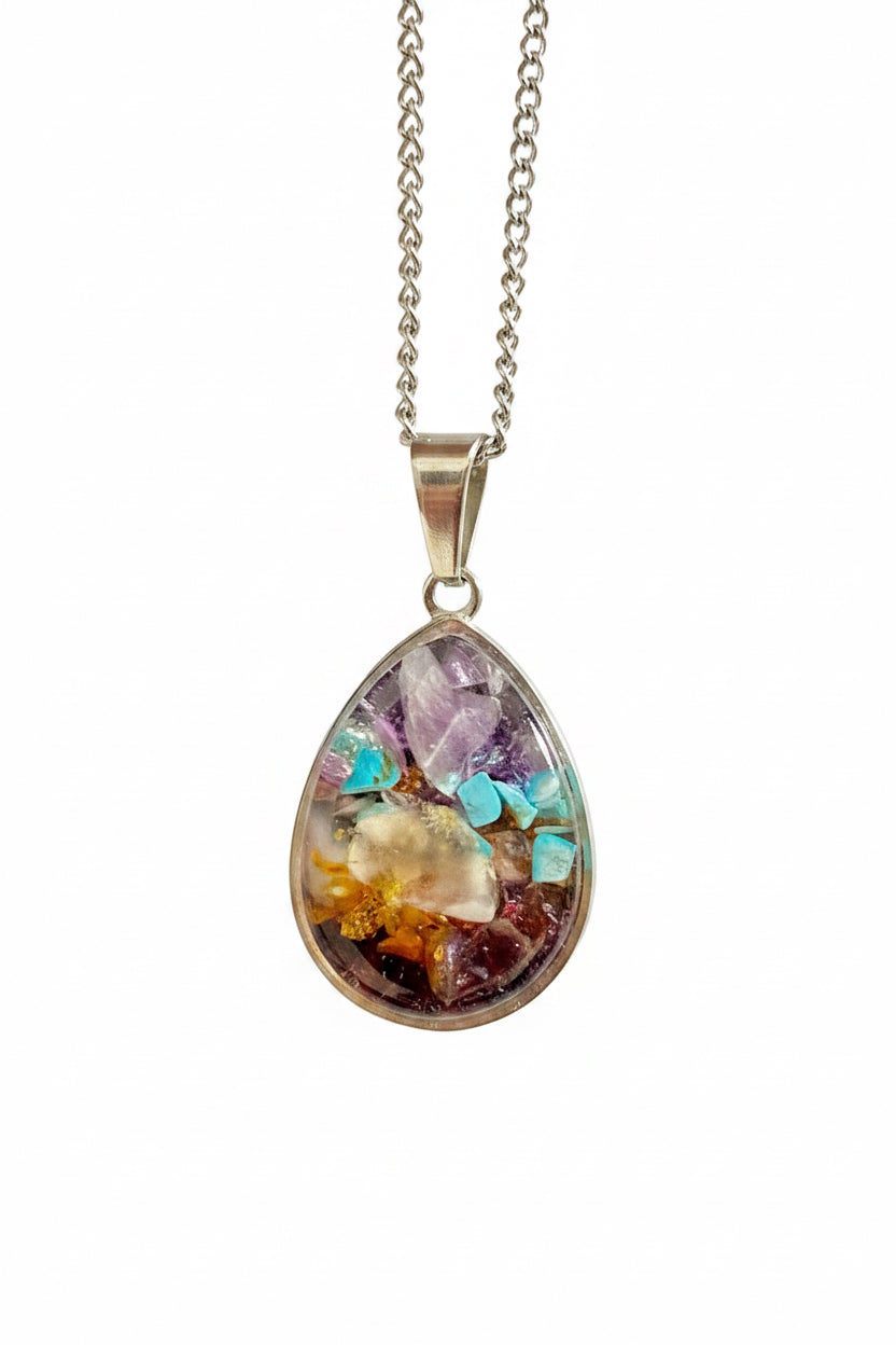 Celestial Alignment
One-of-a-Kind Chakra Pendant by Energy Art by Mazy