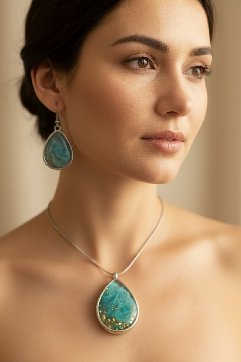 Ocean Soul Awakening Set
One-of-a-kind wearable energy art by Energy Art by Mazy