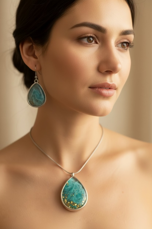 Ocean Soul Awakening Set
One-of-a-kind wearable energy art by Energy Art by Mazy