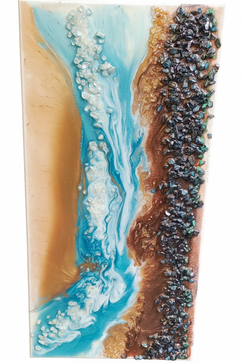 "Coastal Currents" An Energizing Journey Through Nature's Healing Elements original Energy Art